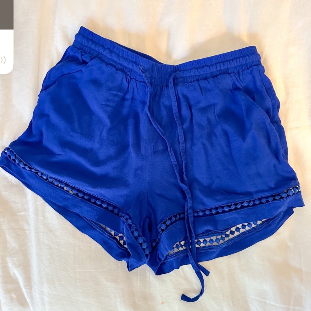 Joy Joy Blue flowwy shorts size S